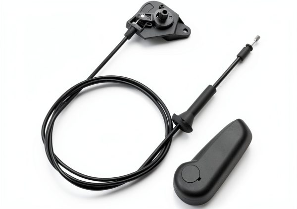 Quealzara Hood Release Cable Pull Handle Assembly-0
