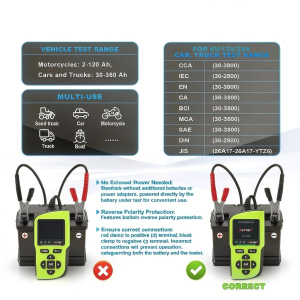Battery Tester Acclope Bt90 Pro 4Metric Tool-5