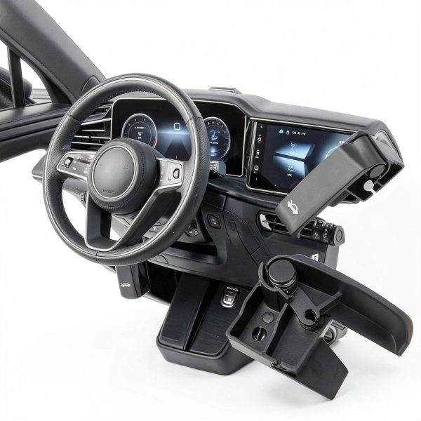 RGOAANC Hood Release Handle ABS Plastic Chrome Finish-3
