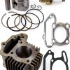 NICHE Grizzly 80 Front Cylinder for Yamaha 80 Series Polished Steel-0