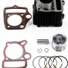 GOOFIT 47mm Cylinder Piston Ring Kit Aluminum-2