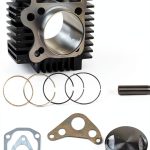 RedCap 54mm Cylinder Kit for 125cc Engines Chrome Finish Rebuild Set-0