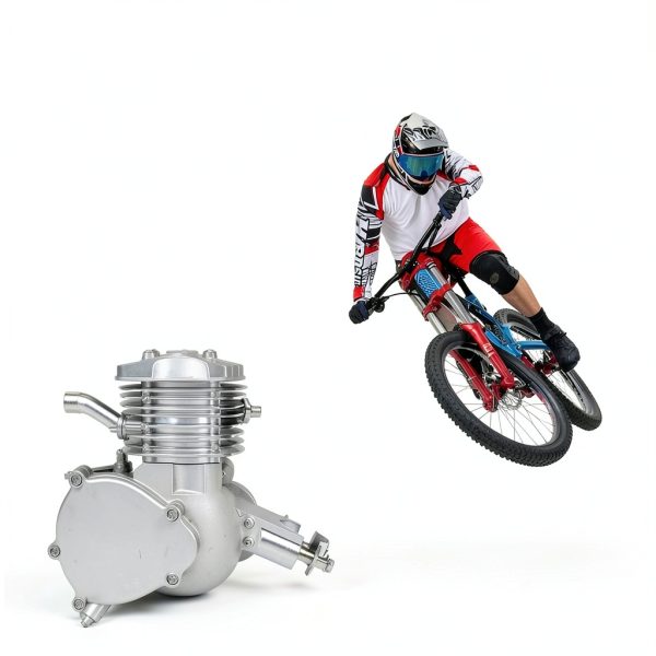 2 Stroke Bicycle Engine Motor Kit Afranti Silver Aluminum-2