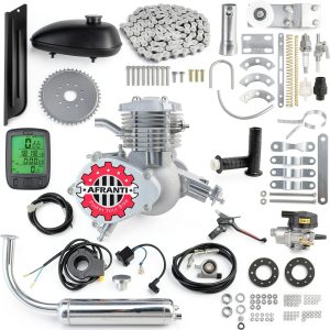2 Stroke Bicycle Engine Motor Kit Afranti Silver Aluminum-0