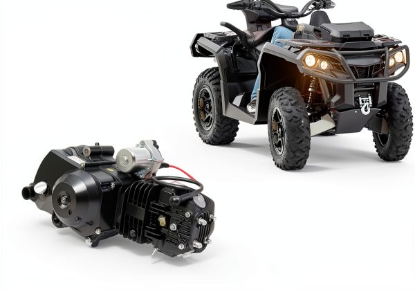 125cc Engine Motor by Knwigoe Chrome Power Kit for Go Karts and ATVs-1